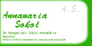 annamaria sokol business card